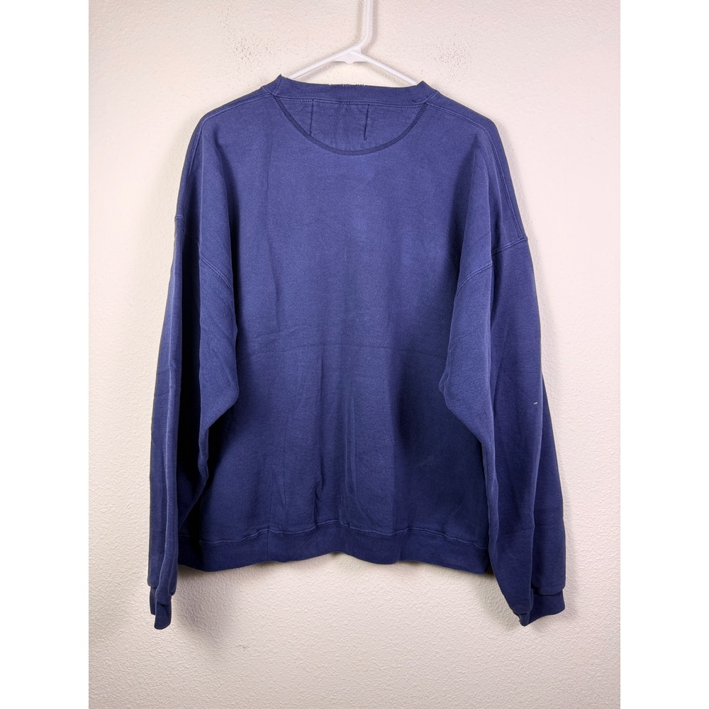 Vintage University of Michigan Wolverines Sweatshirt Navy Blue Crewneck Mens XL - Picture 8 of 9